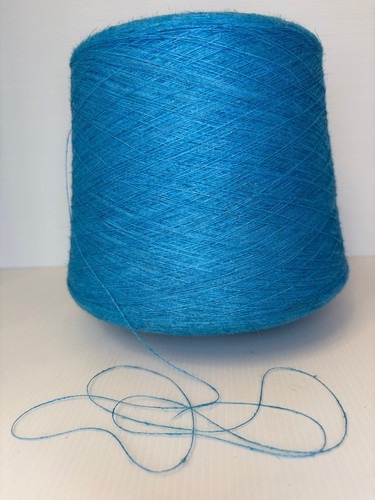 Filato lino lana - lana, blu