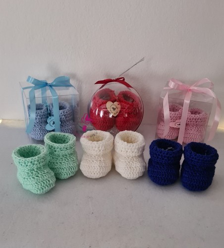 Scarpine neonati lana baby - scarpine,