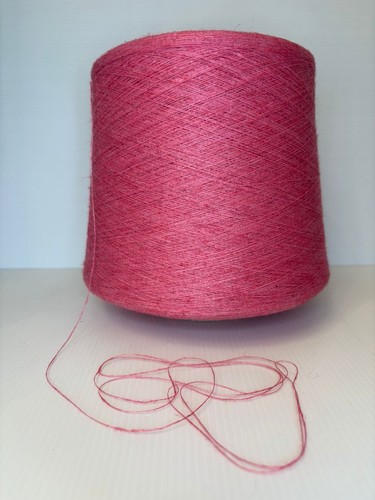 Filato lino lana ritorto rosa - lana,