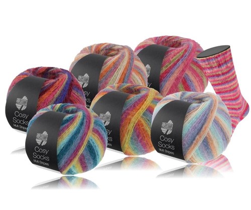 Lana grossa cosy socks multi - socks,